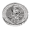 The_Queen's_Beasts_White_Horse_of_Hanover_2020_UK_Silver_Two_Ounce_Bullion_Coin_reverse_on_edge_-_bu