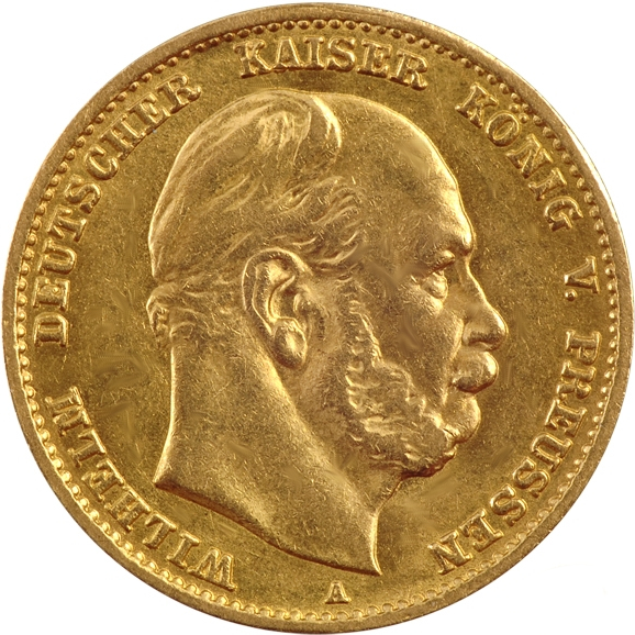 10 Mark Emperor Wilhelm I. Prussia Gold Coin