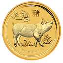 Lunar II Pig 2oz Gold Coin 2019