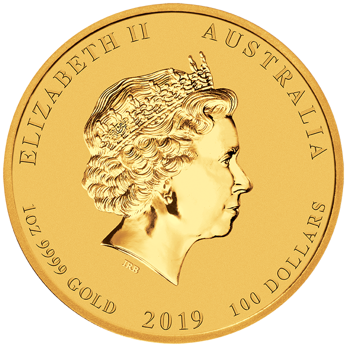 Lunar II Pig 1oz Gold Coin 2019