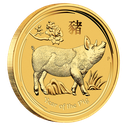 Lunar II Pig 1/20oz Gold Coin 2019