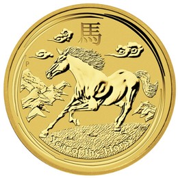 Lunar II Horse 1oz Gold Coin 2014