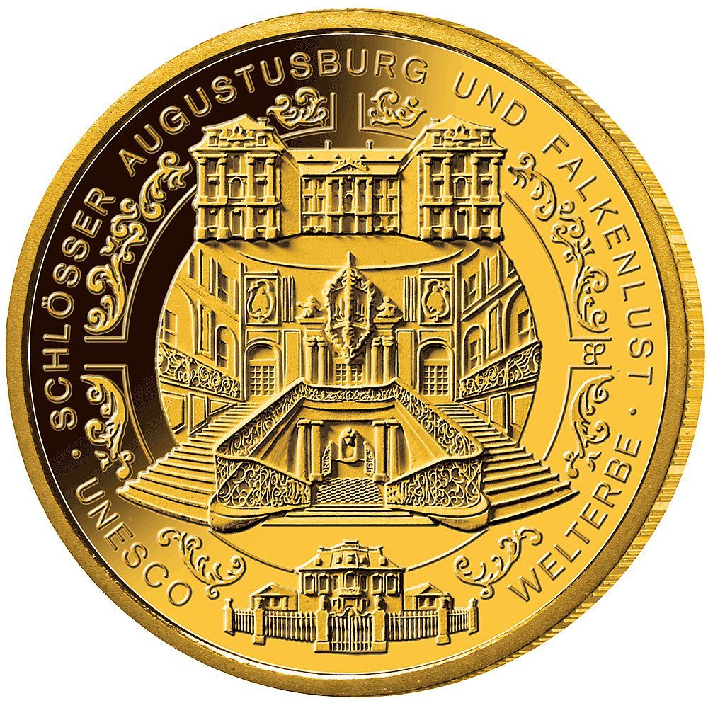 100 Euro Castles Augustusburg and Falkenlust 1/2oz Gold Coin 2018 | Germany (J)