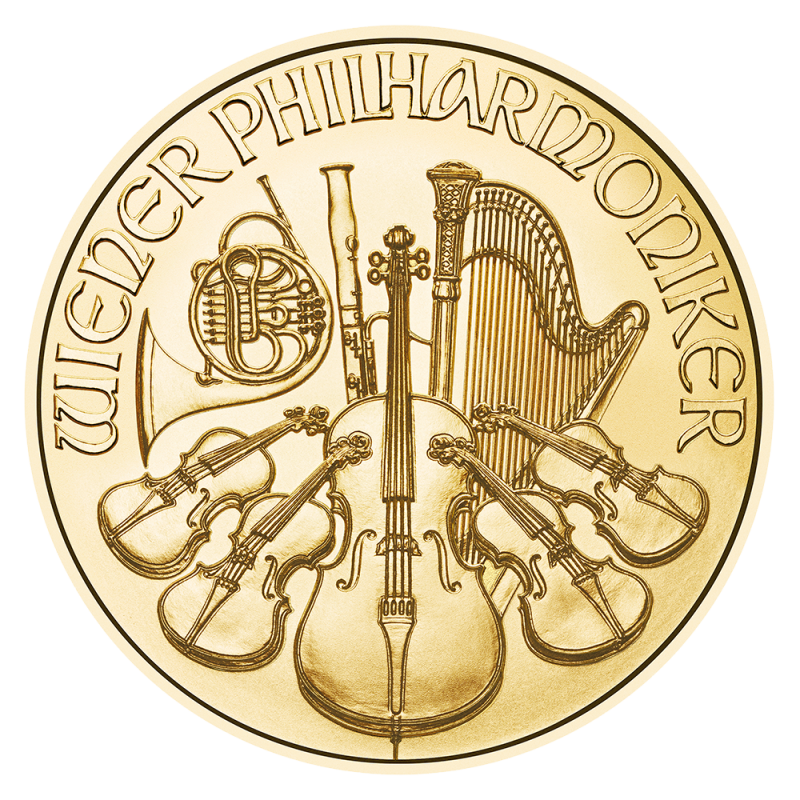 Vienna Philharmonic 1/10oz Gold Coin random years