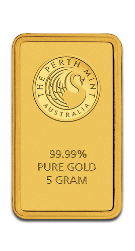 5g Gold Bar Perth Mint with Certificate