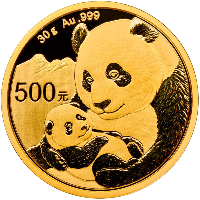 China Panda 30g Gold Coin 2019