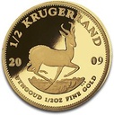 Krugerrand 1/2oz Gold Coin different years