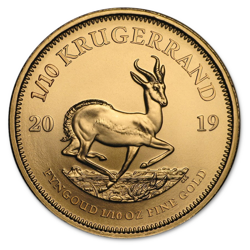 Krugerrand 1/10oz Gold Coin 2019