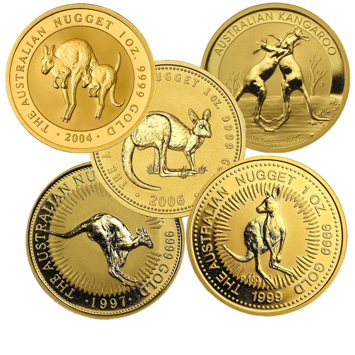 Nugget/Kangaroo 1oz Gold Coin random years