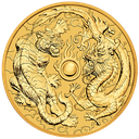 Australian &quot;Chinese Myths &amp; Legends&quot; Dragon and Tiger 1oz Gold Coin 2019