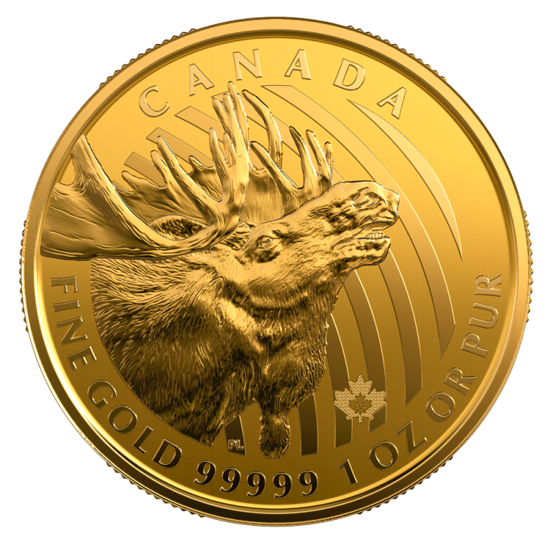 Call of the Wild "Gold Moose" 1oz Gold Coin 2019 | .99999