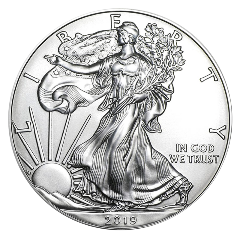 American Eagle 1oz Silver Coin 2019 (margin scheme)