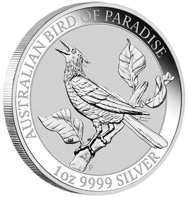 Birds of Paradise Manucodia Riflebird 1oz Silver Coin 2019 (margin scheme)