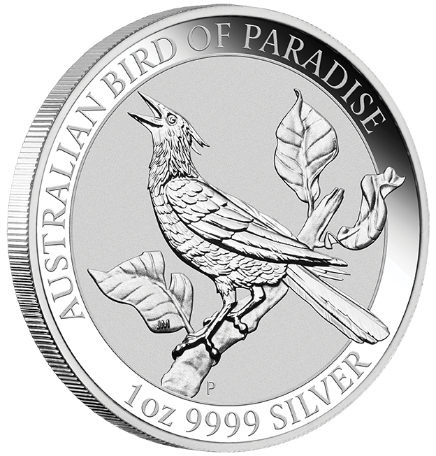 Birds of Paradise Manucodia Riflebird 1oz silver coin 2019 | margin scheme