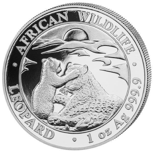 African Wildlife Leopard 1oz Silver Coin 2019 margin scheme