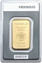 1oz Gold Bar | Heraeus with Certificate