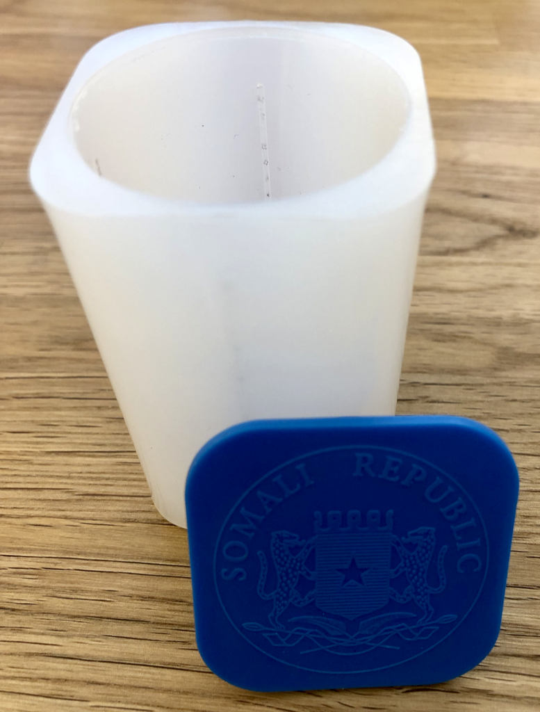 Original "Somalia Elephant" 1oz silver coin tube - (empty)