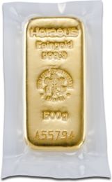 500g Gold Bar Heraeus with Certificate