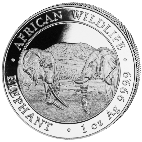 Somalia Elephant 1oz Silver Coin 2020 margin scheme