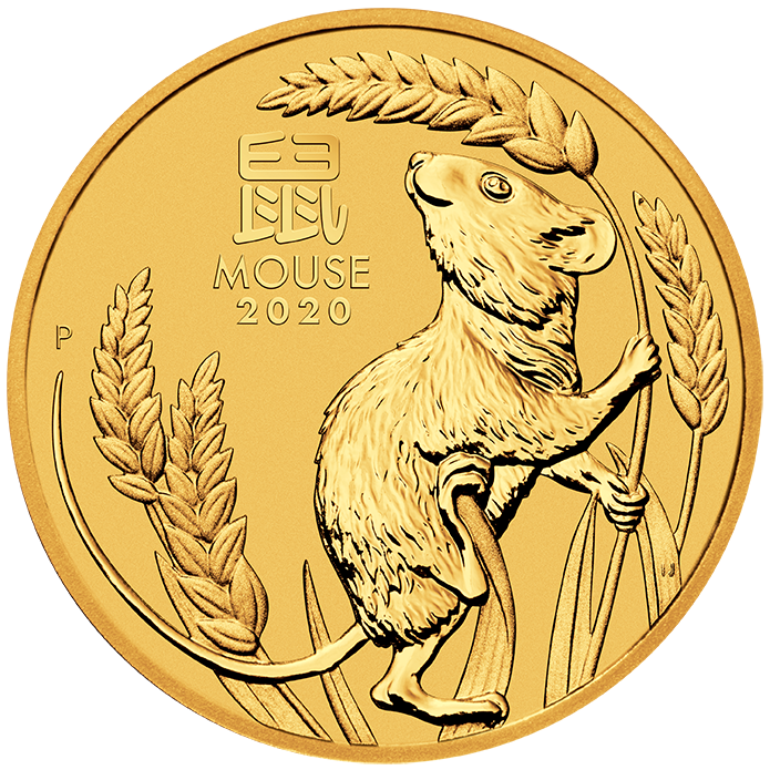 Lunar III Mouse 1oz Gold Coin 2020