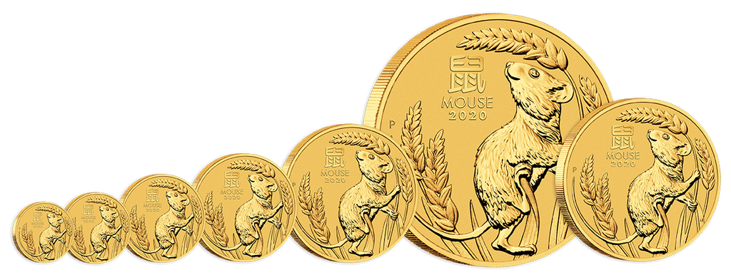 Lunar III Mouse 1oz Gold Coin 2020