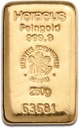 250g Gold Bar Heraeus with Certificate