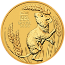 Lunar III Mouse 1/4oz Gold Coin 2020