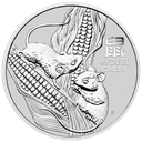 Lunar III Mouse 1/2 oz Silver Coin 2020 margin scheme