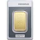 20g Gold Bar Heraeus with Certificate