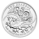 Two Dragon 1oz Silver Coin 2018 | margin scheme