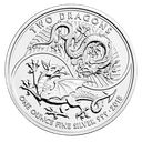 Two Dragon 1oz Silver Coin 2018 margin scheme