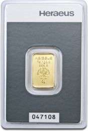 5g Gold Bar | Heraeus with Certificate