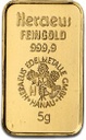 5g Gold Bar Heraeus