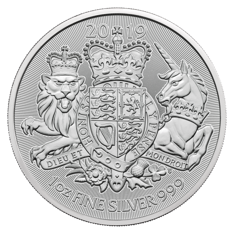 Royal Arms 1oz Silver Coin 2019 margin scheme