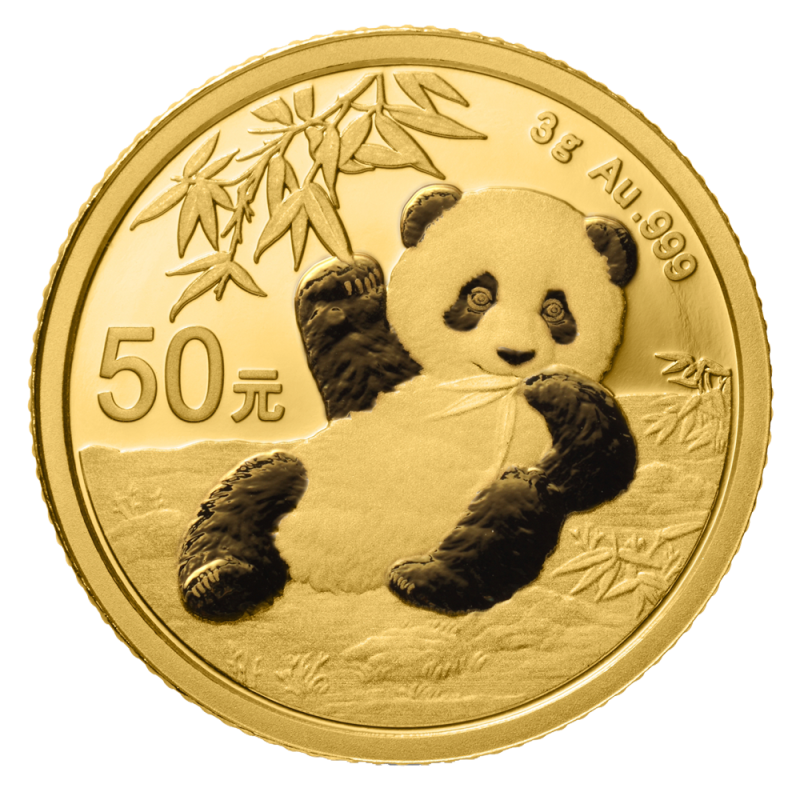 China Panda 3g Gold Coin 2020