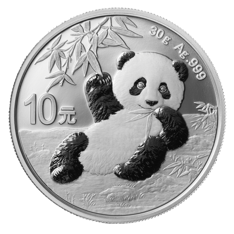 China Panda 30g Silver Coin 2020 (margin scheme)