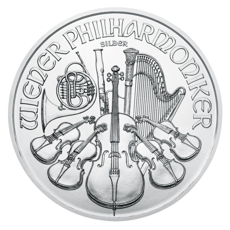 Vienna Philharmonic 1oz Silver Coin 2020 (margin scheme)