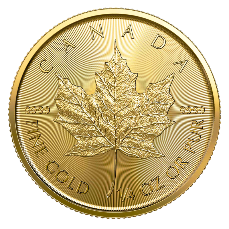 Maple Leaf 1/4oz Gold Coin 2020