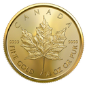 Maple Leaf 1/4oz Gold Coin 2020