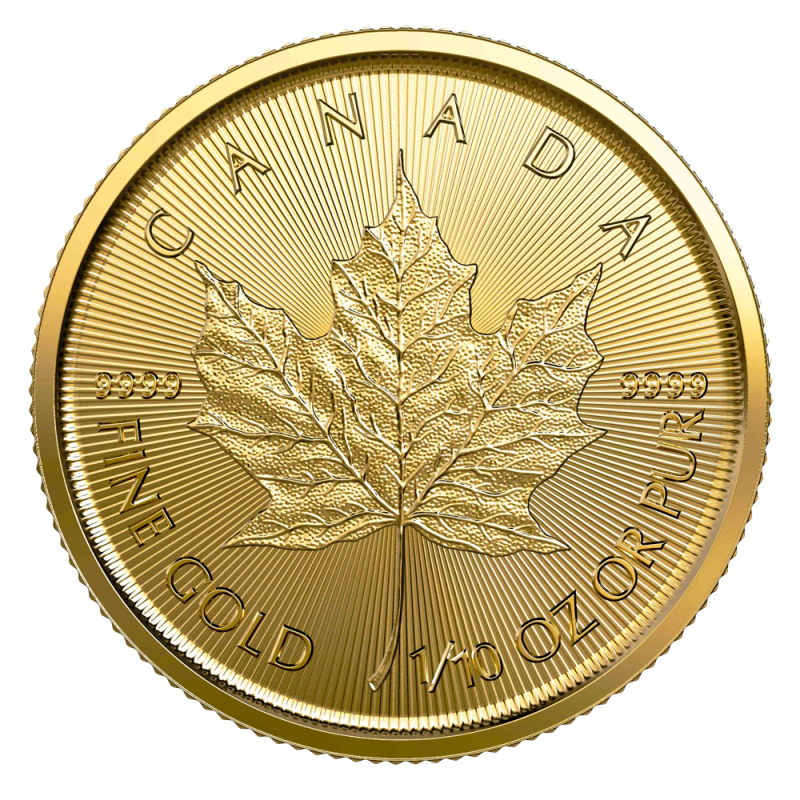 Maple Leaf 1/10oz Gold Coin 2020