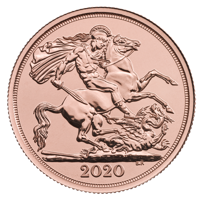 Double Sovereign Elizabeth II Gold Coin 2020