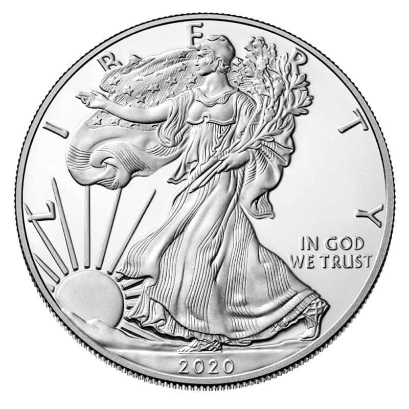 American Eagle 1oz Silver Coin 2020 (margin scheme)