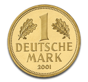 1 Goldmark Gold Coin 2001 Germany | Mintmark A