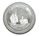 Lunar Rabbit 2oz Silver Coin 2011 margin scheme