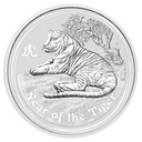 Lunar II Tiger 1kg Silver Coin 2010 margin scheme