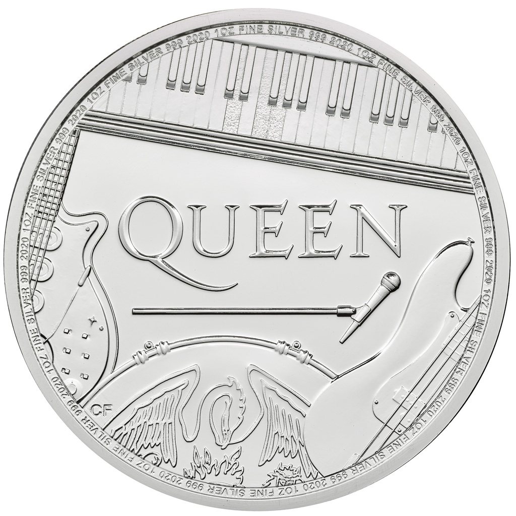 Music Legends - Queen - 1 oz Silver Coin 2020 (BU)