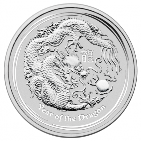 Lunar II Dragon 1kg Silver Coin 2012 margin scheme