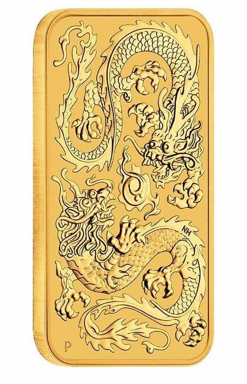 Dragon -rectangular- 1oz Gold Coin 2020