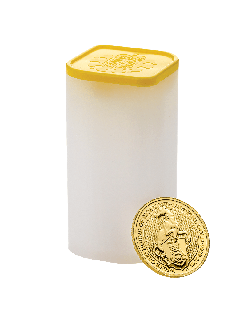 Queen's Beasts White Greyhound of Richmond 1/4oz Gold Coin 2021