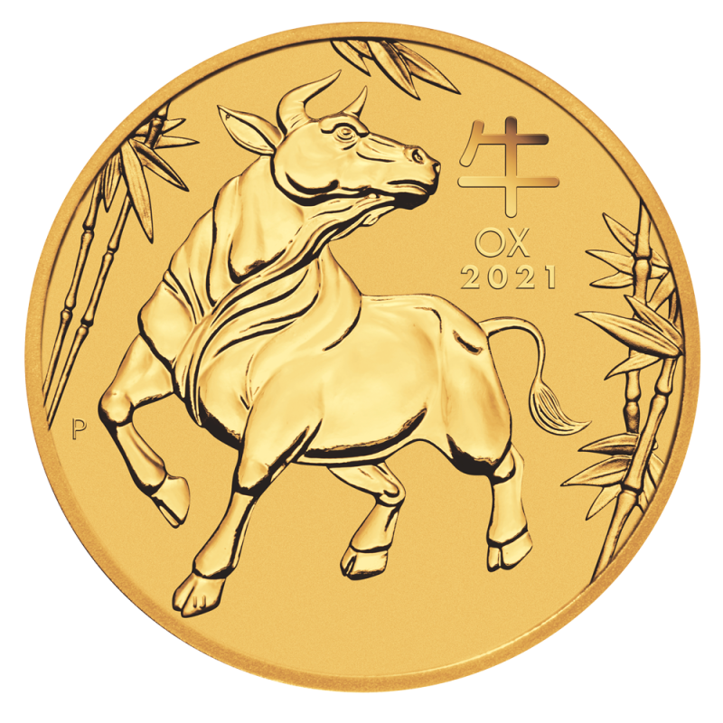 Lunar III Ox 2oz Gold Coin 2021